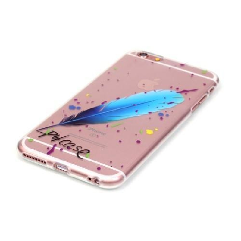 Átlátszó, vékony zselés tok iPhone 6 és iPhone 6s készülékhez - toll