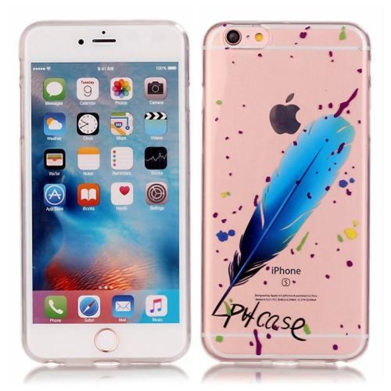Átlátszó, vékony zselés tok iPhone 6 és iPhone 6s készülékhez - toll