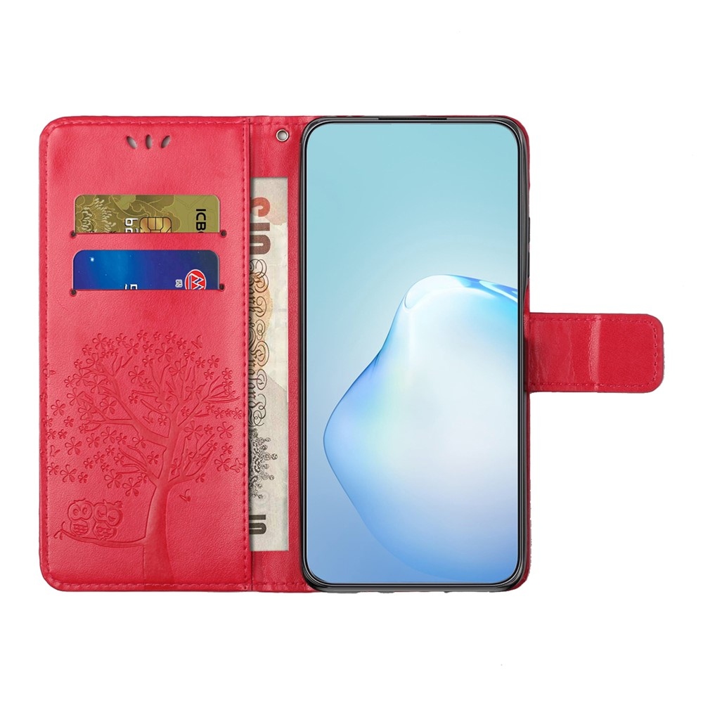 Fa könyvtáska Honor 400 Pro-hoz - piros