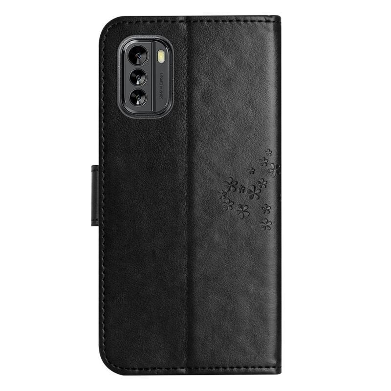 Fa könyvtáska a Nokia G60 5G készülékhez - fekete
