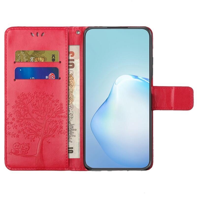 Fa könyvtáska a Nokia G60 5G készülékhez - piros színű