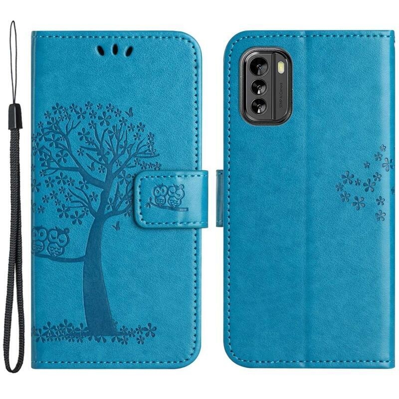 Fa könyvtáska a Nokia G60 5G készülékhez - kék