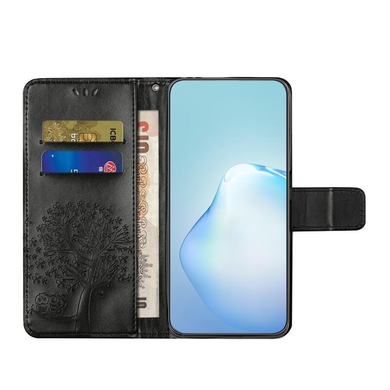 Fás könyv tok Samsung Galaxy A34 5G - fekete