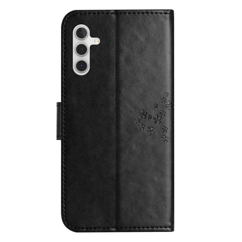 Fás könyv tok Samsung Galaxy A34 5G - fekete