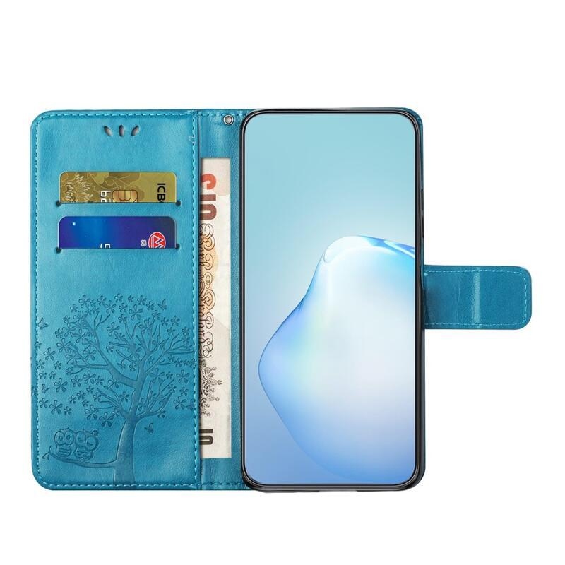 Fás könyv tok Samsung Galaxy A34 5G - kék