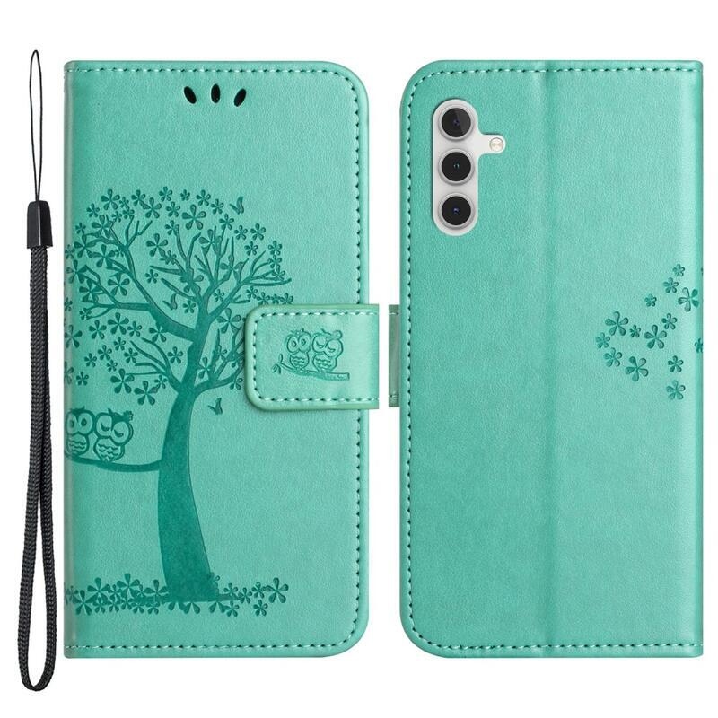Fás könyv tok Samsung Galaxy A34 5G - teal színű