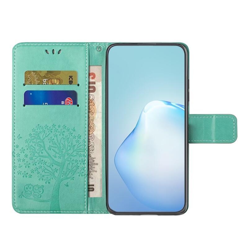Fás könyv tok Samsung Galaxy A34 5G - teal színű
