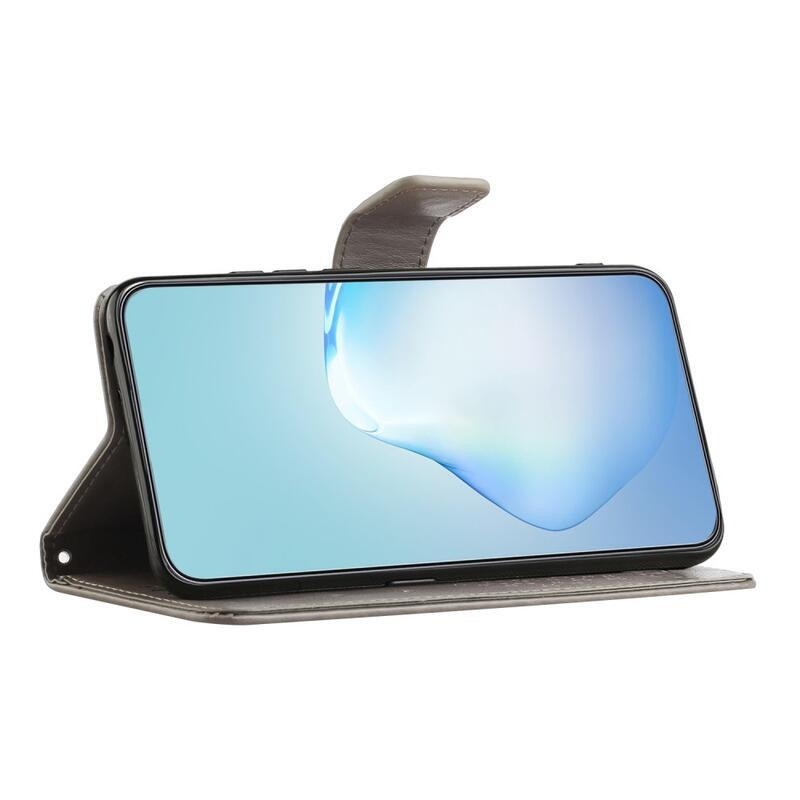 Fás könyv tok Samsung Galaxy A34 5G - szürke