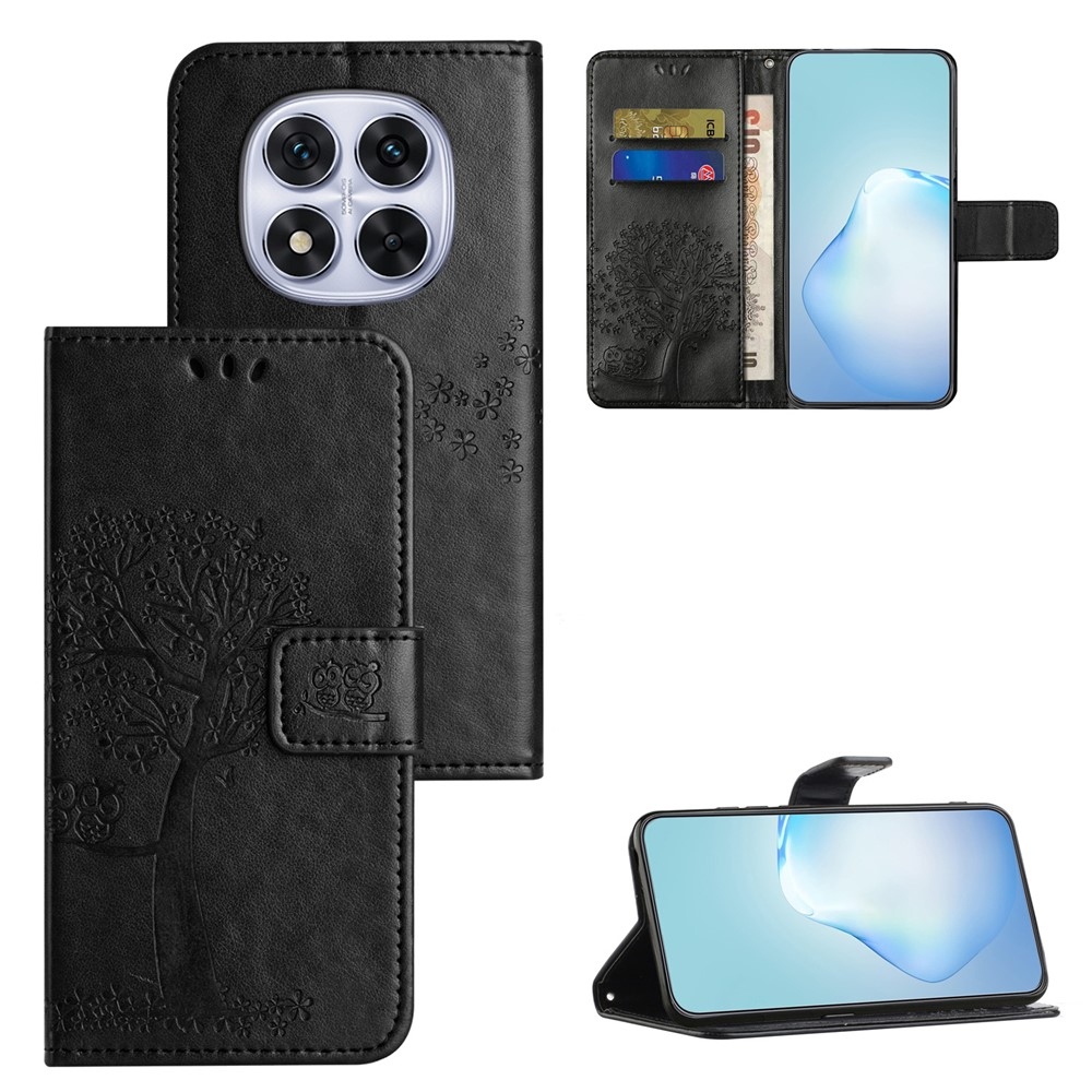 Fa könyv tok a Xiaomi Redmi Note 15 Pro+ 5G számára - fekete