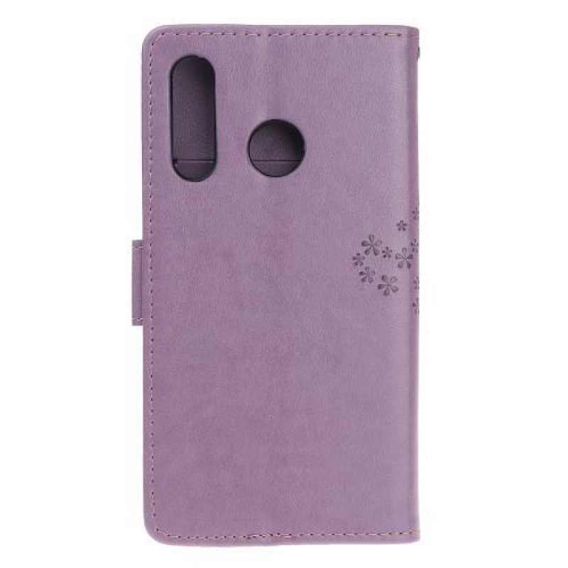 Tree PU bőr pénztárca tok Honor 20 Lite/Honor 20e - világos lila