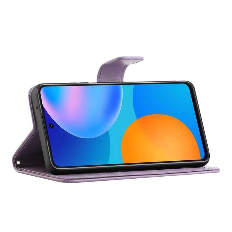 Tree PU bőr pénztárca tok Xiaomi 11T/11T Pro - lila