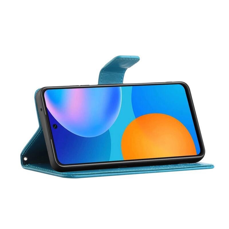 Fa PU bőr pénztárca tok Xiaomi 11T/11T Pro - kék