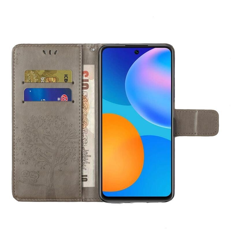 Fa PU bőr pénztárca tok Xiaomi Redmi Note 11 Pro 4G - szürke