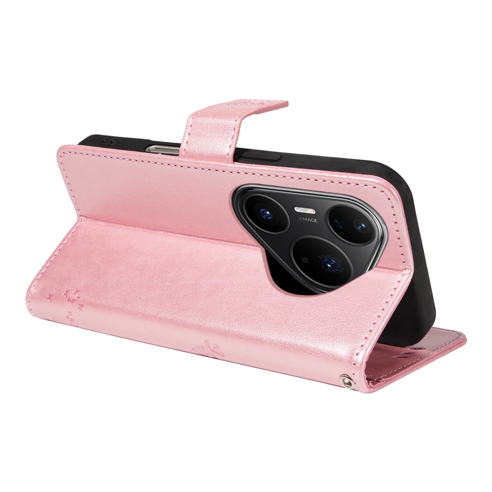 Trees mintás tok Huawei Pura 80 Pro készülékhez - rózsaszín arany