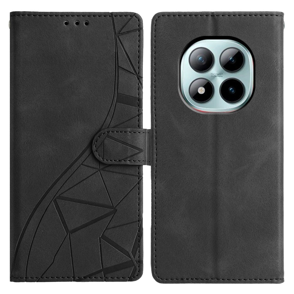 Háromszögletű könyv tok Xiaomi Redmi Note 15 Pro+ 5G - fekete