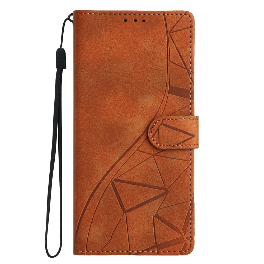 Háromszögletű könyv tok Xiaomi Redmi Note 15 Pro+ 5G - barna színben