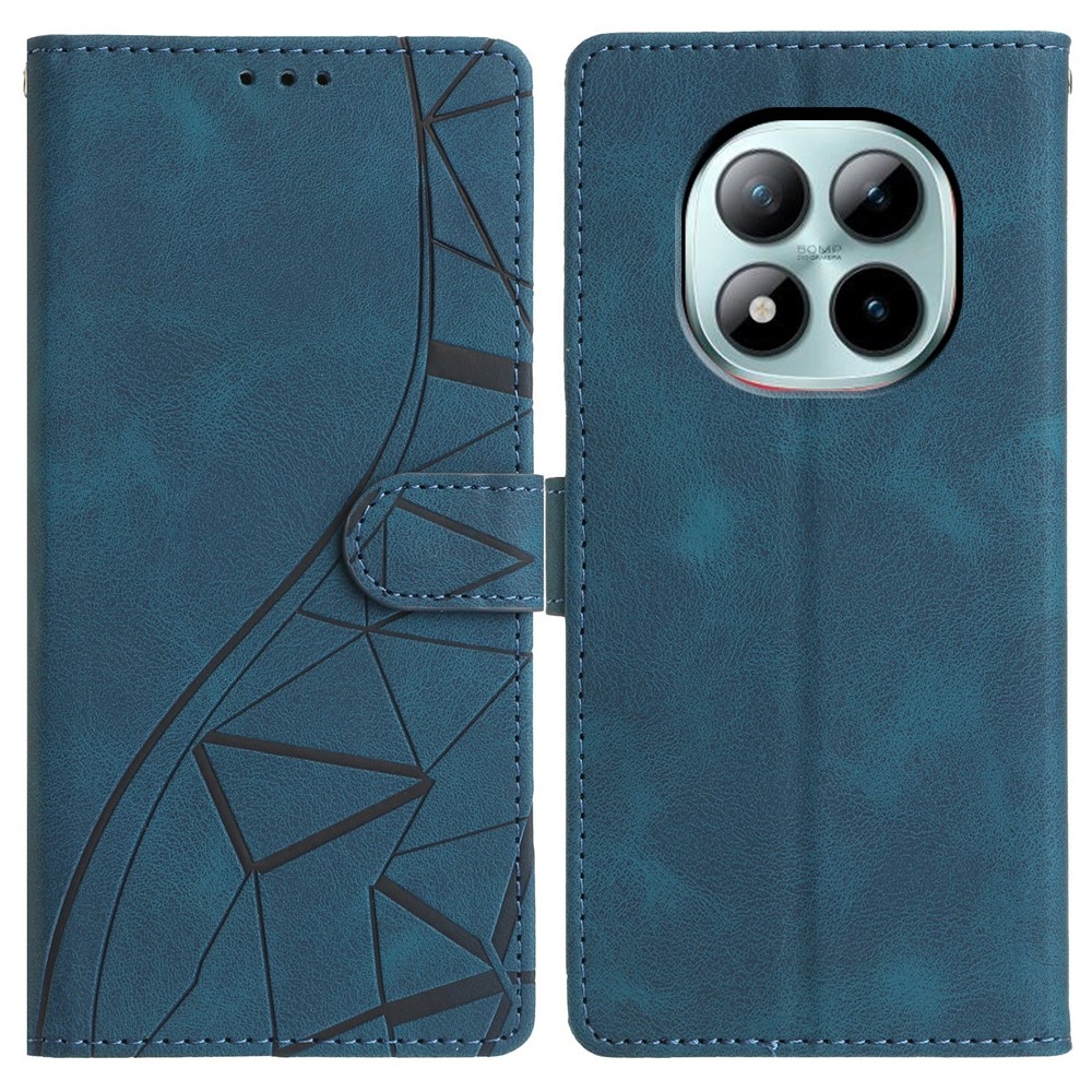 Háromszögletű könyv tok Xiaomi Redmi Note 15 Pro+ 5G - kék