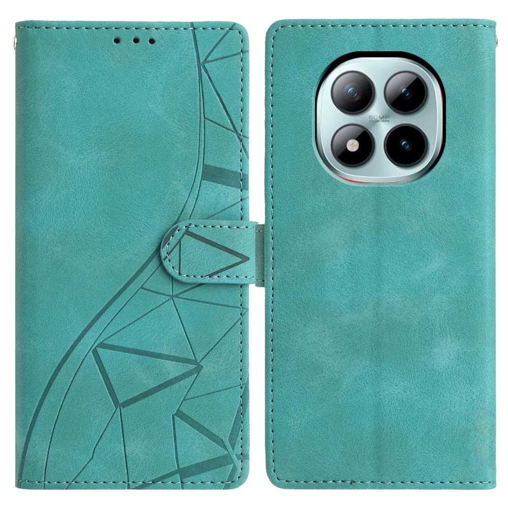 Háromszögletű könyv tok Xiaomi Redmi Note 15 Pro+ 5G - zöld