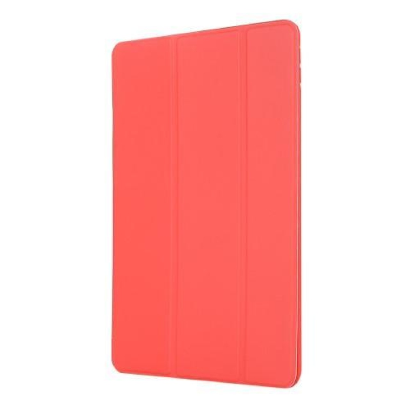 Háromrétegű pozicionáló PU bőr tok iPad Pro 10.5 készülékhez - piros
