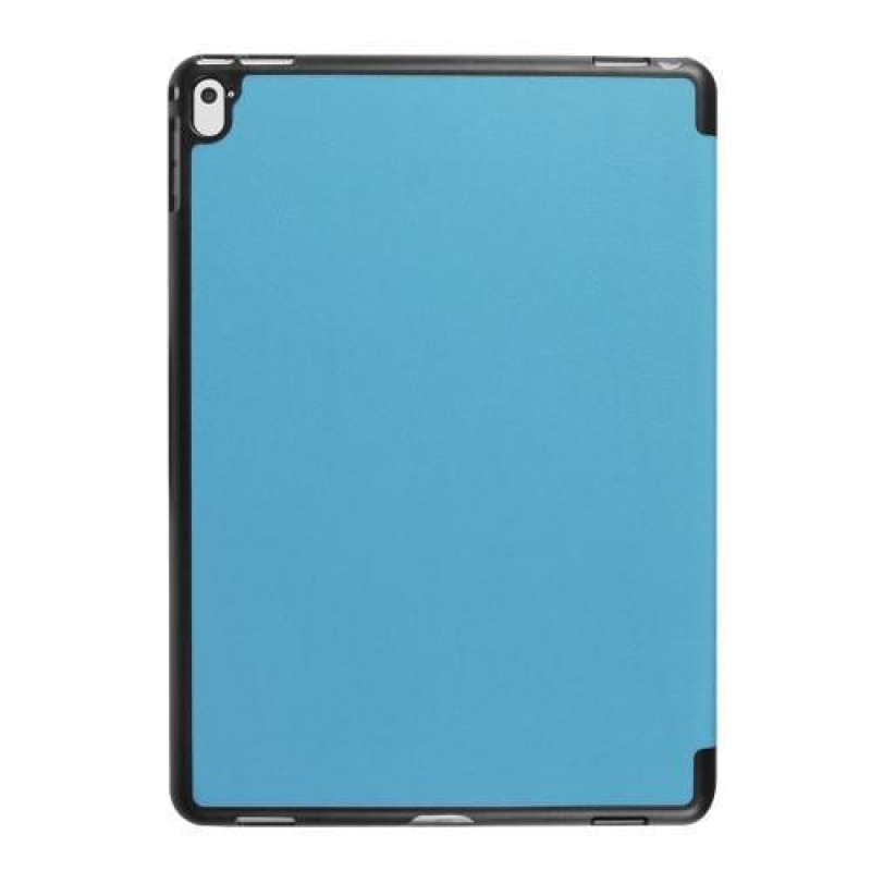 Háromrétegű PU bőr állítható tok iPad Pro 9.7 készülékhez - világoskék színben