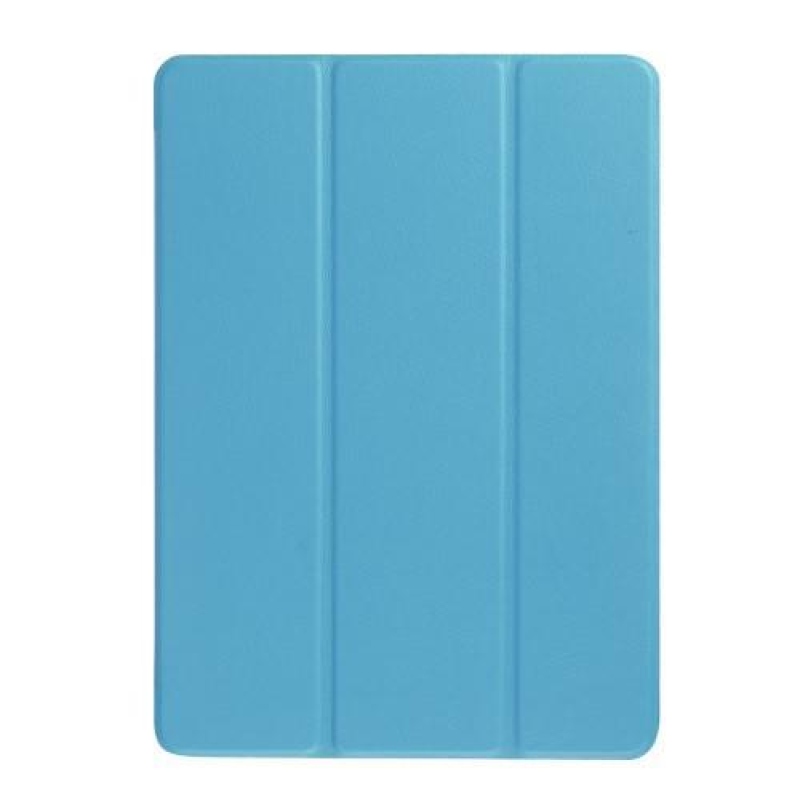 Háromrétegű PU bőr állítható tok iPad Pro 9.7 készülékhez - világoskék színben