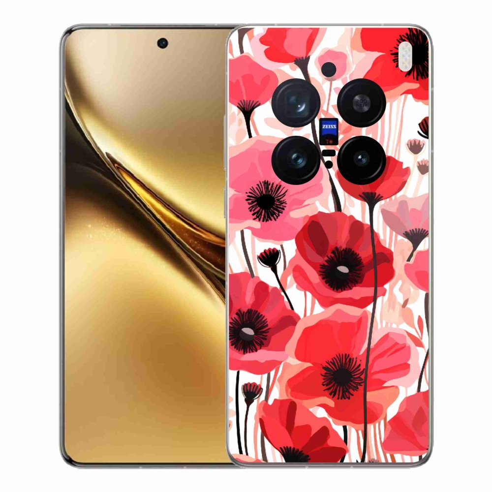 Zselés borítás mmCase a Vivo X200 Pro 5G készülékhez - mákos 1
