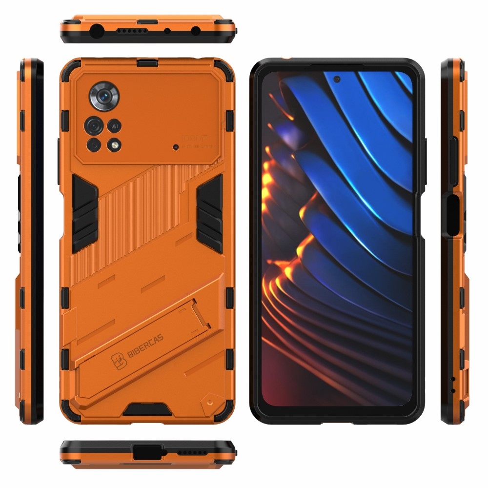 Tartós borító Xiaomi Poco X4 Pro 5G - narancssárga színben