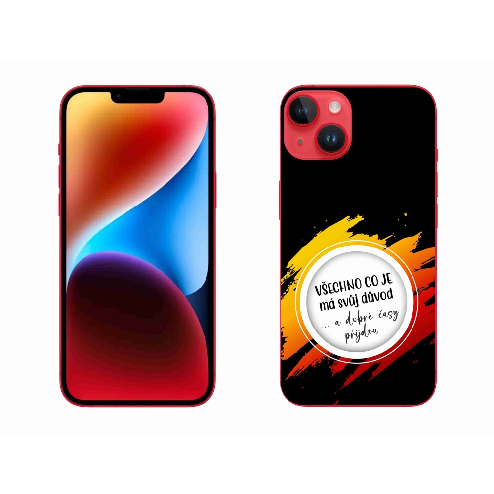 Gél borítás mmCase iPhone 14 Plus készülékhez - idézet 3 fekete háttér