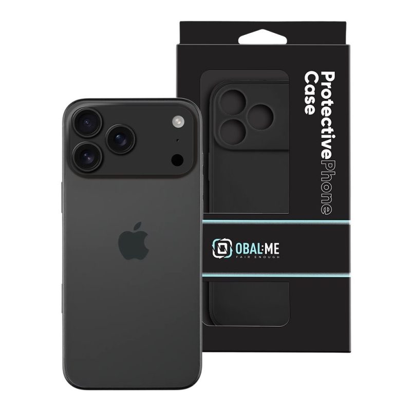 COVER:ME matt TPU borítás Apple iPhone 17 Pro Max fekete színű készülékhez