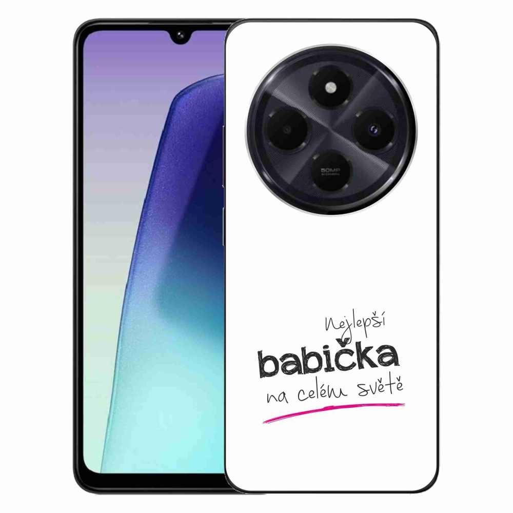 Gél borítás mmCase a Xiaomi Redmi 14C/Poco C75-hez - legjobb nagymama 4 fehér háttérrel