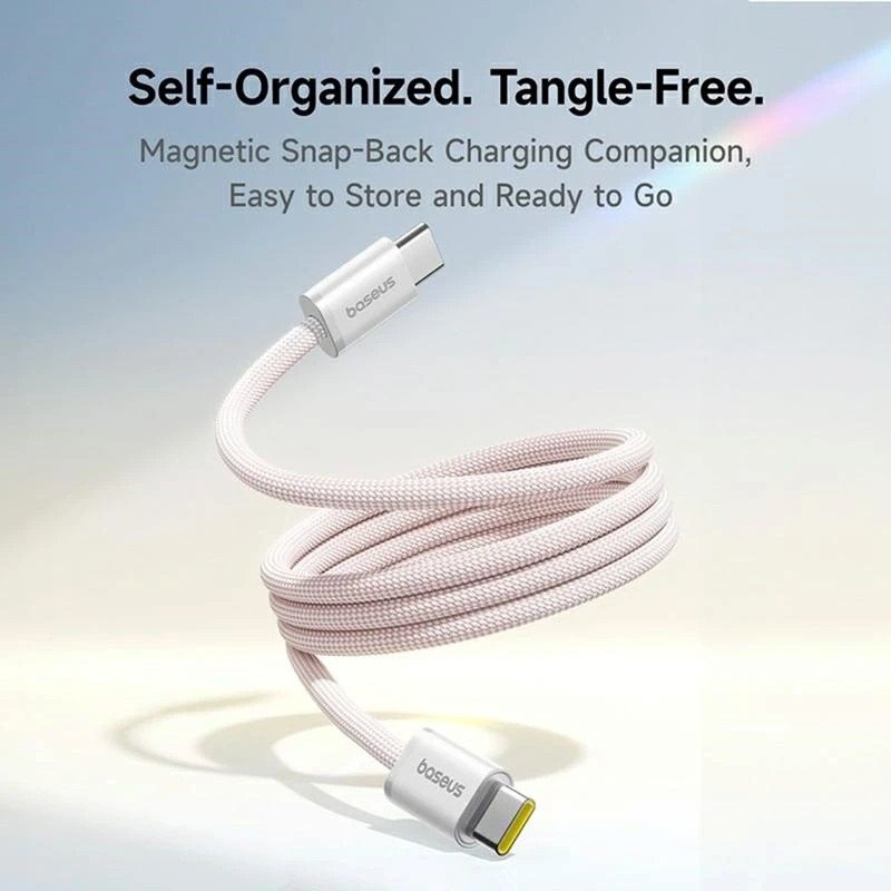Baseus Dynamic 4 Pro Series USB-C adatkábel - USB-C 100W 1m Baby Pink
