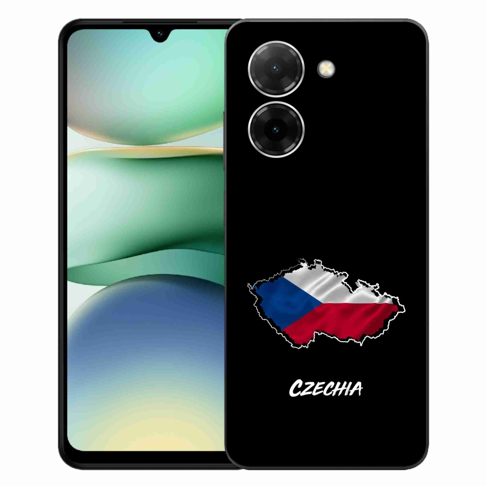 Gél borítás mmCase a Xiaomi Redmi A5 (171.7x77.8x8.3mm) - Csehország fekete háttérrel