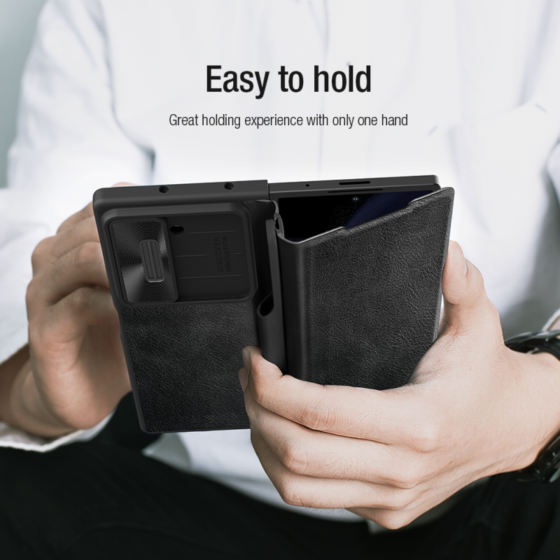 Nillkin Qin Book PRO tok Samsung Galaxy Z Fold 6 Business Fekete fekete