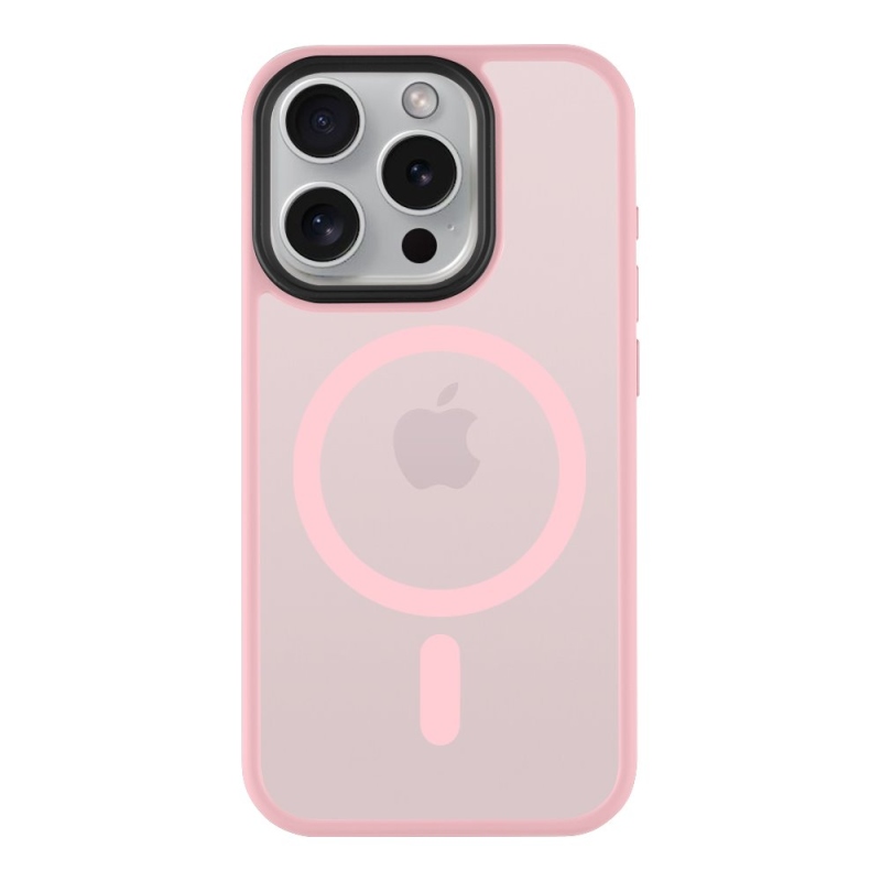 Taktikai MagForce Hyperstealth borító iPhone 15 Pro rózsaszín párduchoz