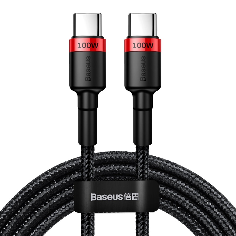 Baseus Cafule Flash töltő adat kábel USB-C - USB-C 100W 2m Piros/fekete