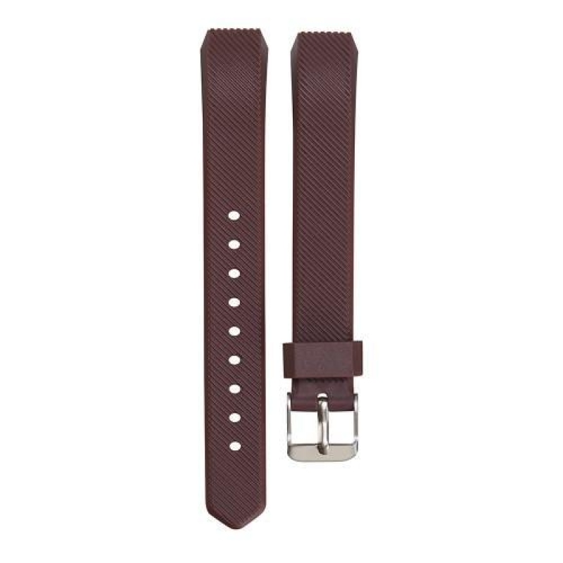 Twill szilikon pánt Fitbit Alta készülékhez - sötétbarna