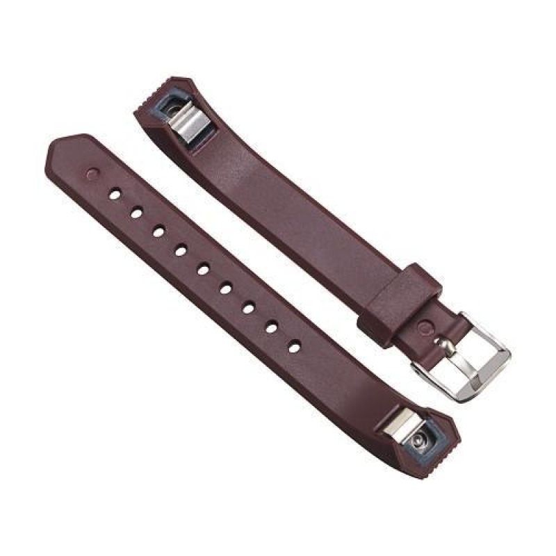 Twill szilikon pánt Fitbit Alta készülékhez - sötétbarna