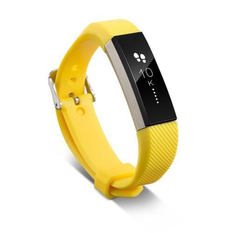 Twill szilikon pánt Fitbit Alta készülékhez - sárga
