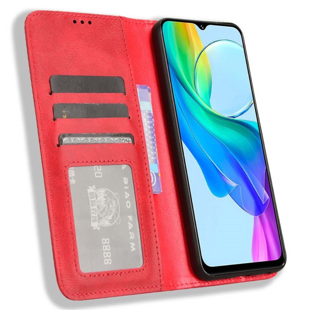 Könyvtáska a Vivo Y28s 5G-hez - piros