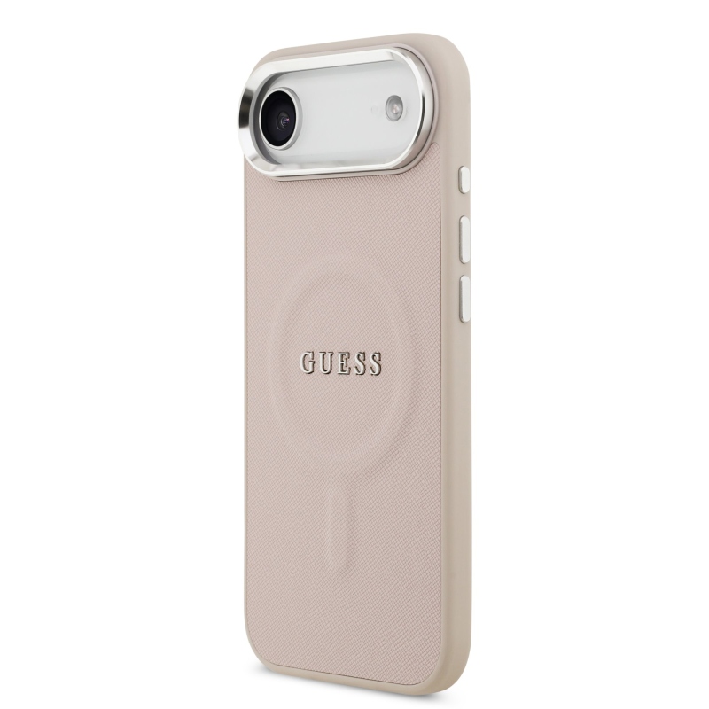 Guess PU Saffiano MagSafe MagSafe hátlap iPhone Air rózsaszínhez