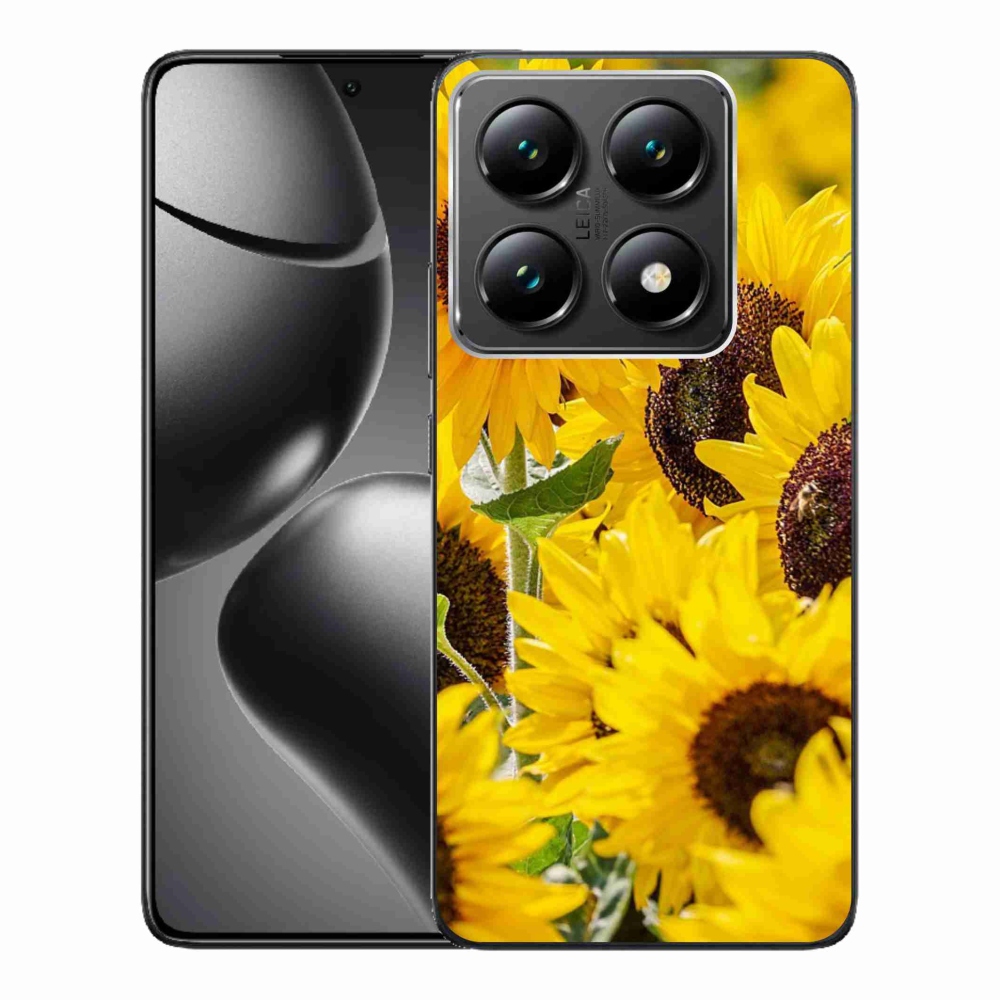 Gél borítás mmCase a Xiaomi 14T Pro számára - Napraforgó