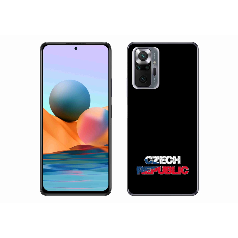 Gél borítás mmCase a Xiaomi Redmi Note 10 Pro - Csehország fekete háttérhez