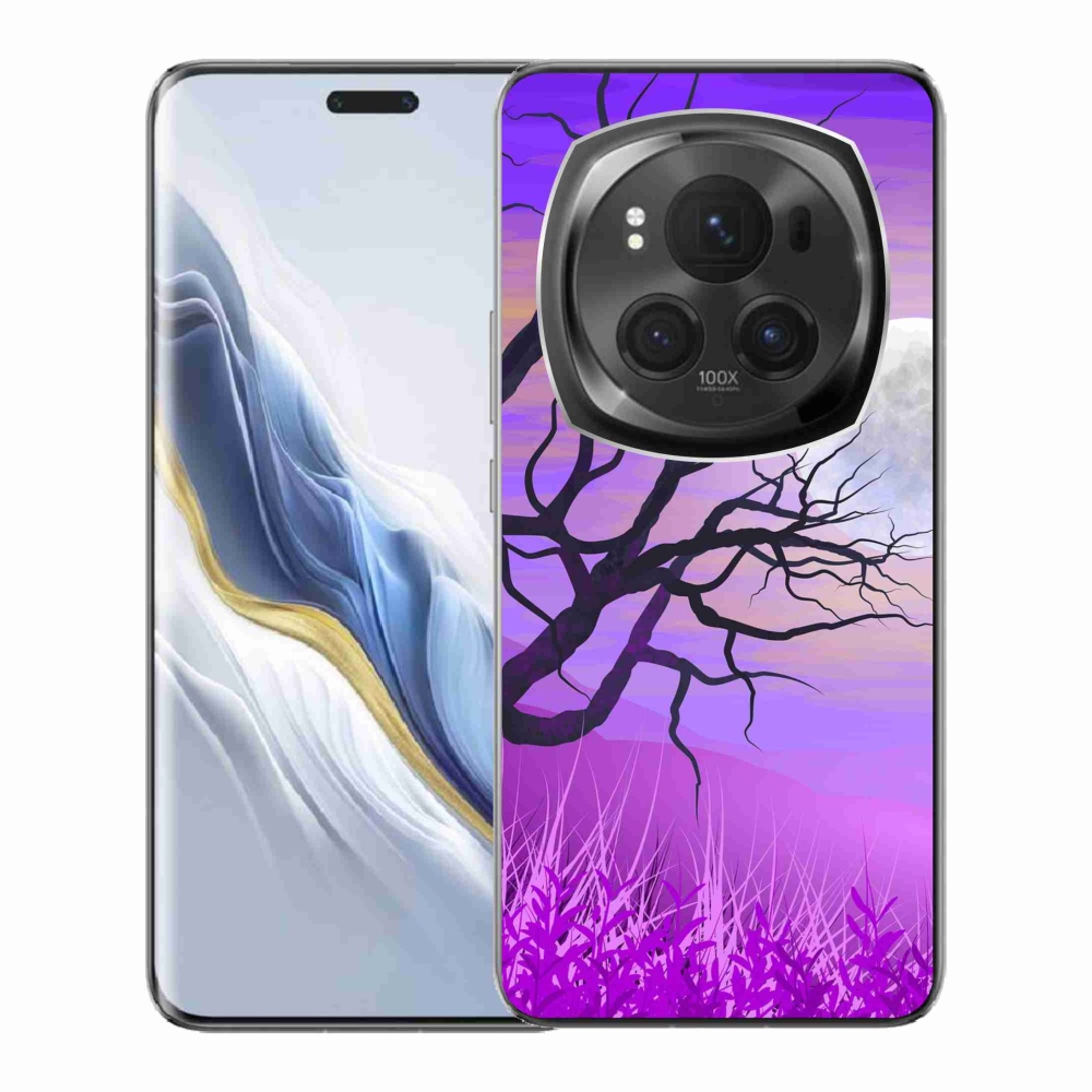 Gél tok mmCase a Honor Magic 6 Pro 5G számára - rajzfilmes kidőlt fa