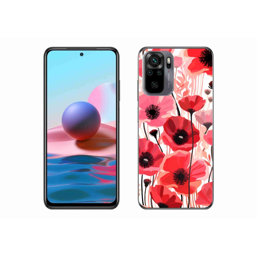Gél borítás mmCase a Xiaomi Poco M5s készülékhez - mákos 1
