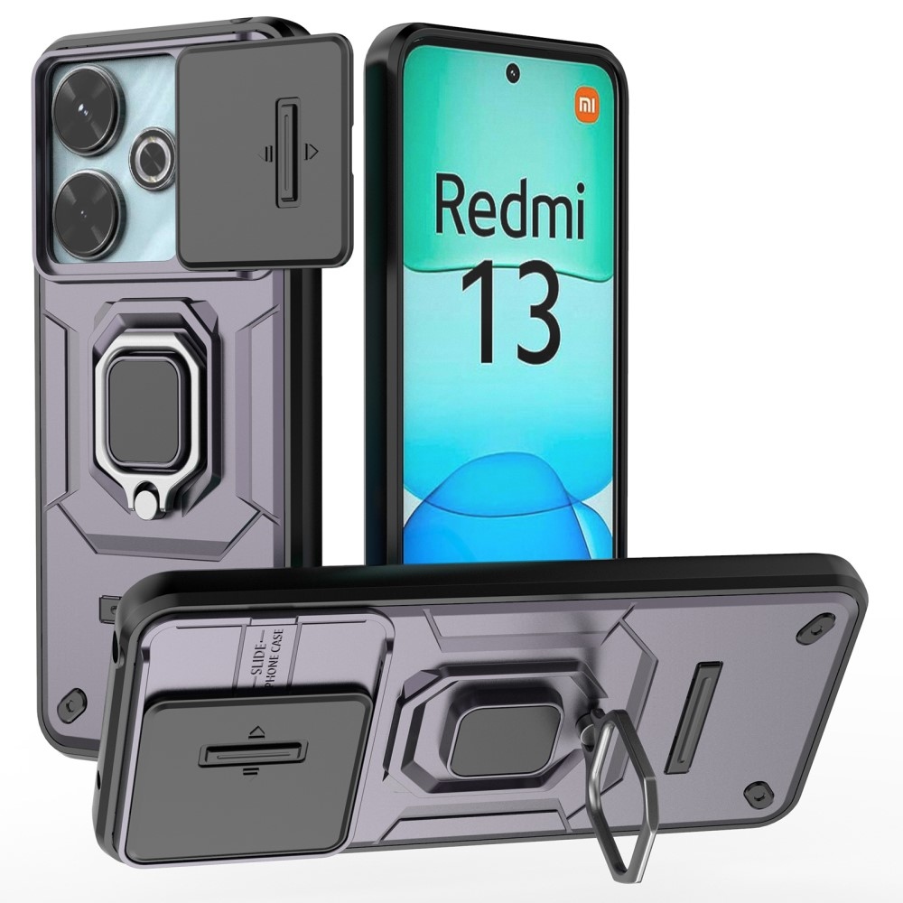 Lencseálló hibrid védőburkolat Xiaomi Redmi 13 4G/Poco M6 4G - lila
