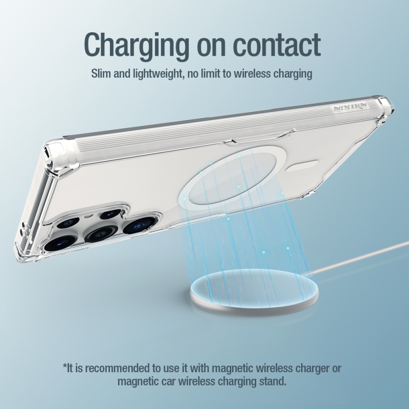 Nillkin Nature TPU PRO mágneses borító Samsung Galaxy S24 Ultra átlátszó
