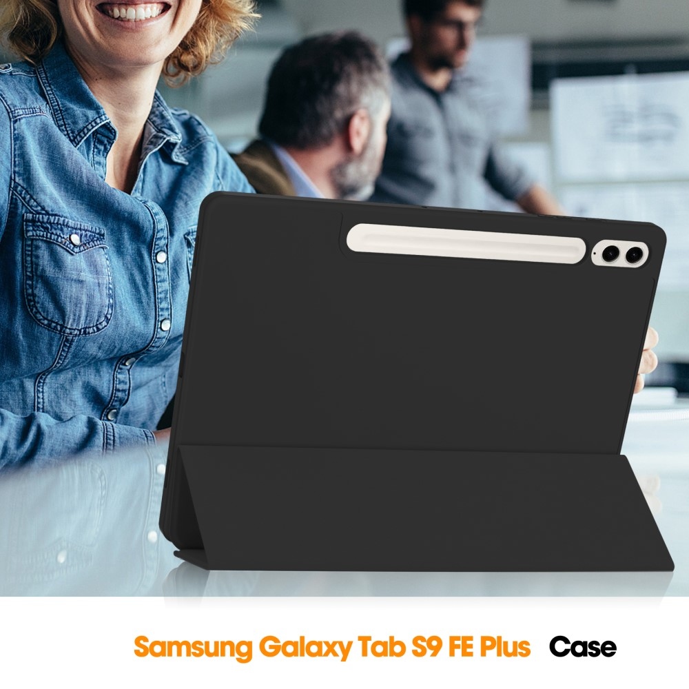 Intelligens záró tok Samsung Galaxy Tab S9 FE+ készülékhez - fekete