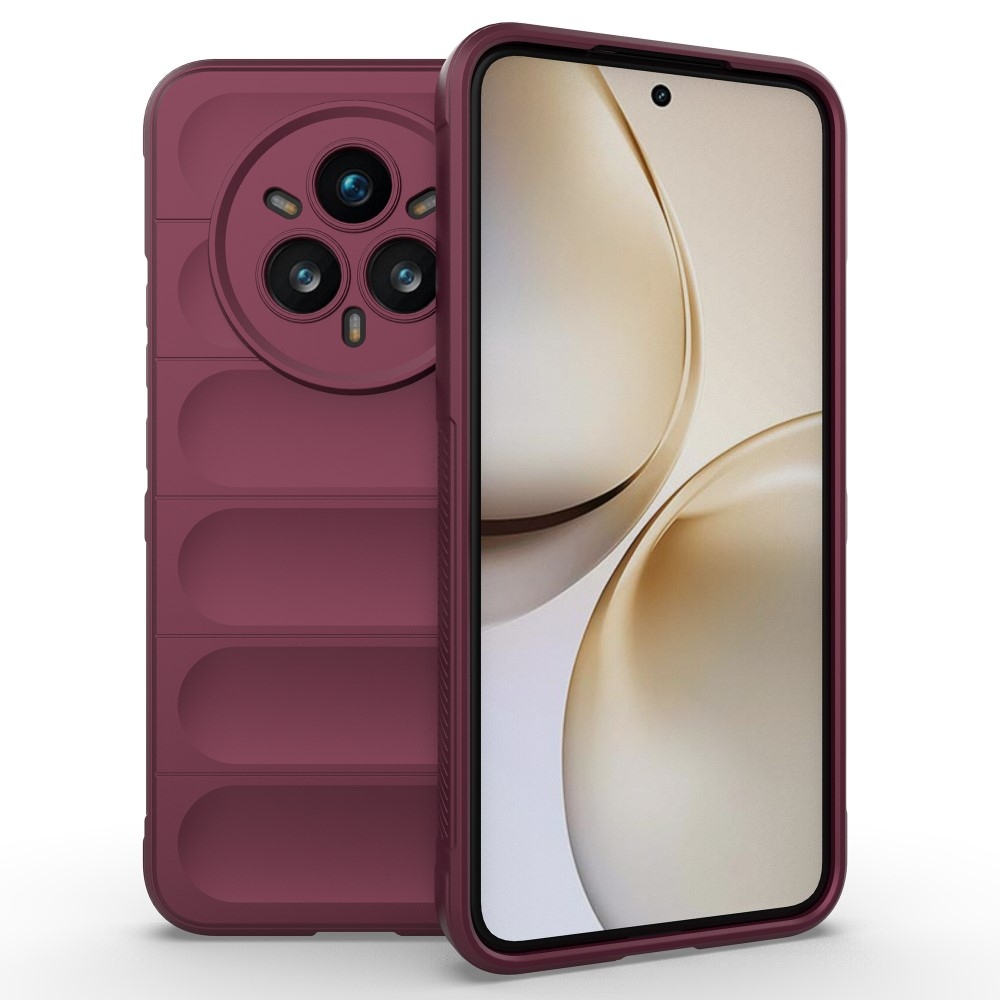 Rugg tartós zselés tok a Realme 14 Pro+ 5G készülékhez - bordó színben