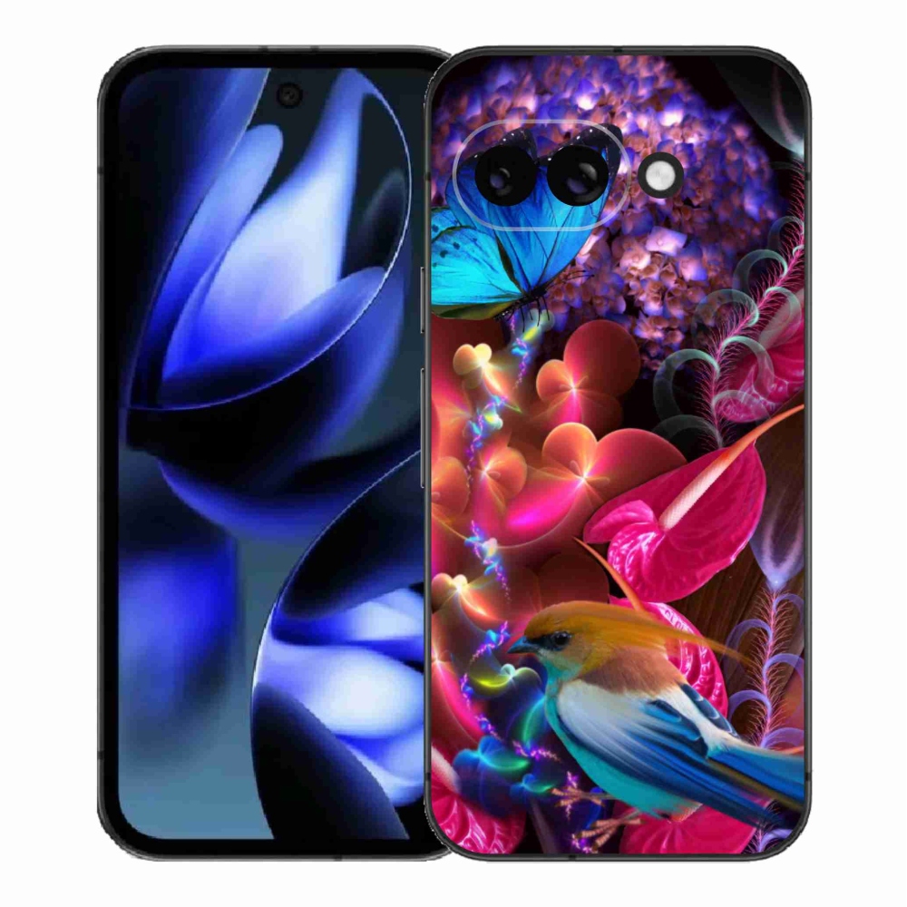 Gél borítás mmCase a Google Pixel 9a számára - színes virágok