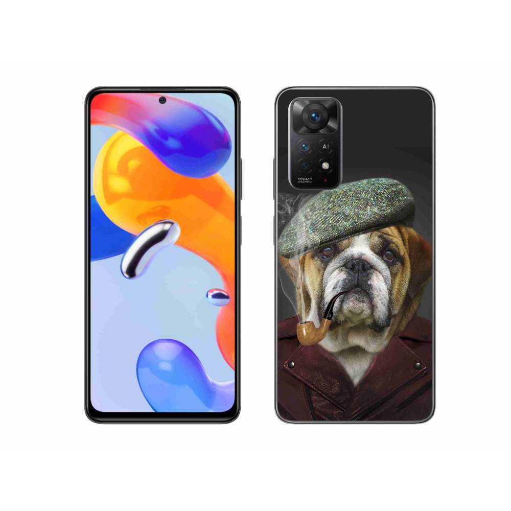 Gél borítás mmCase a Xiaomi Redmi Note 11 Pro 4G/5G - kutya csővel
